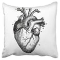 thumbnail image 1 of BOSDECO Housse de Coussin Anatomie Cœur Humain 18x18 Pouces, 1 of 1