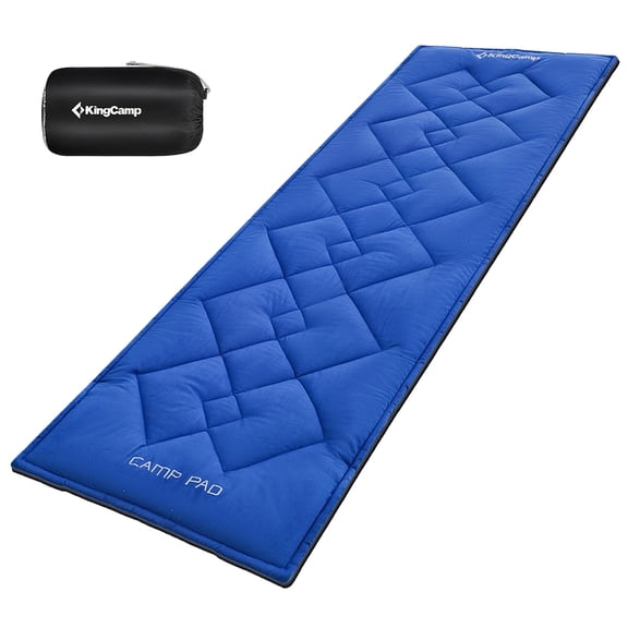 KingCamp Portable Cot Mattress Pad-Camping Cot Mattress Topper, Nonslip Cot Pads Sleeping Pad, Lightweight Cotton Quilted Pads for cots/RV Bunk 75"x30"