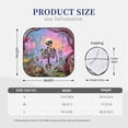 thumbnail image 3 of Picia Sky Sunflower Skull 2 Piece Car Windshield Sun Shade Foldable | Foldable Sun Shield for Front Window Blocks UV Rays and Keeps Your Vehicle Cool-Small, 3 of 7