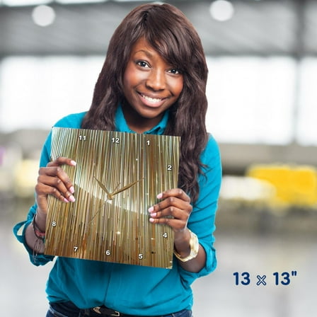 3dRose, Modern Tubes, 13x13 Wall Clock