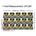 thumbnail image 2 of Cute Dog Fabric By The Yard,Wooden Plank Upholstery Fabric,Daisy Flowers Animals DIY Indoor Outdoor Fabric,Kawaii Pet 3D Waterproof Decorative Fabric,Black Grey Yellow White,1 Yard, 2 of 5