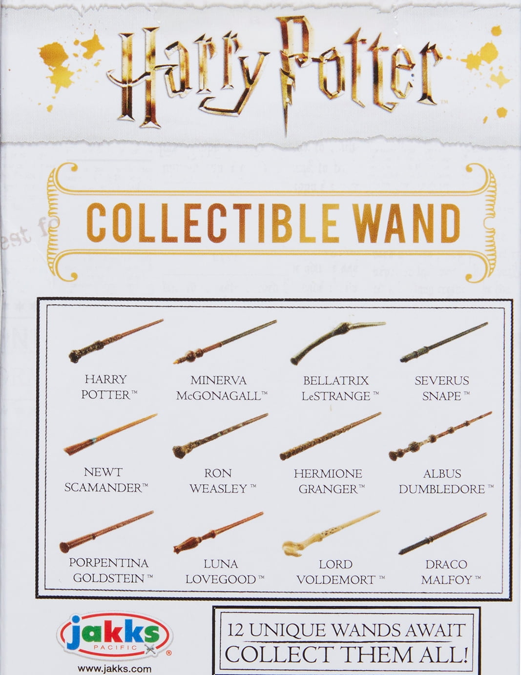 Harry Potter Die-Cast Collectible Wand Series 2 4 Inch Newt Scamander