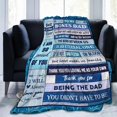 thumbnail image 5 of Step Dad Gifts from Daughter Fathers Day Blanket Gifts Bonus Dad Throw Blankets from Son to Stepdad Birthday Christmas Thanksgiving Gifts Blankets 50"x60", 5 of 6