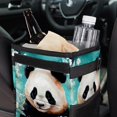 thumbnail image 6 of Panda Foldable Car Trash Can with Lid, Leak-Proof Hanging Storage Bag - Car Trash Bin, Mini Trash Can, 6 of 6
