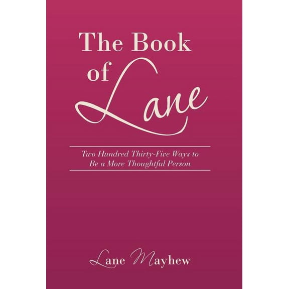 The Book of Lane (Hardcover)