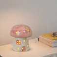 thumbnail image 6 of Hometravel Ceramic Mushroom with LED Light, Glowing Tabletop Holiday Decor, Whimsical Forest Themed Ornament for Home, Shelf, Seasonal Display, 6 of 6