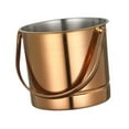 thumbnail image 5 of CoudarTitie 1.5L Ice Bucket Drink Tub Holder Portable Handle Multipurpose Metal Ice Pail for Rose Gold, 5 of 9