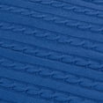 thumbnail image 5 of Ntbay 100% Cotton Cable Knit Throw, Super Soft Warm Knitted Blanket Home Decor, 51"x67", Cobalt Blue, 5 of 5