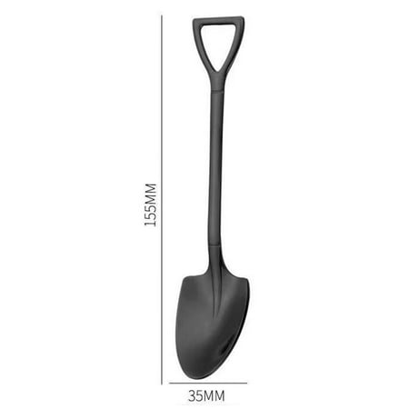 

Gerich Stainless Steel Shovel Shape Metal Teaspoon Coffee Dessert Spoon Gift Idea