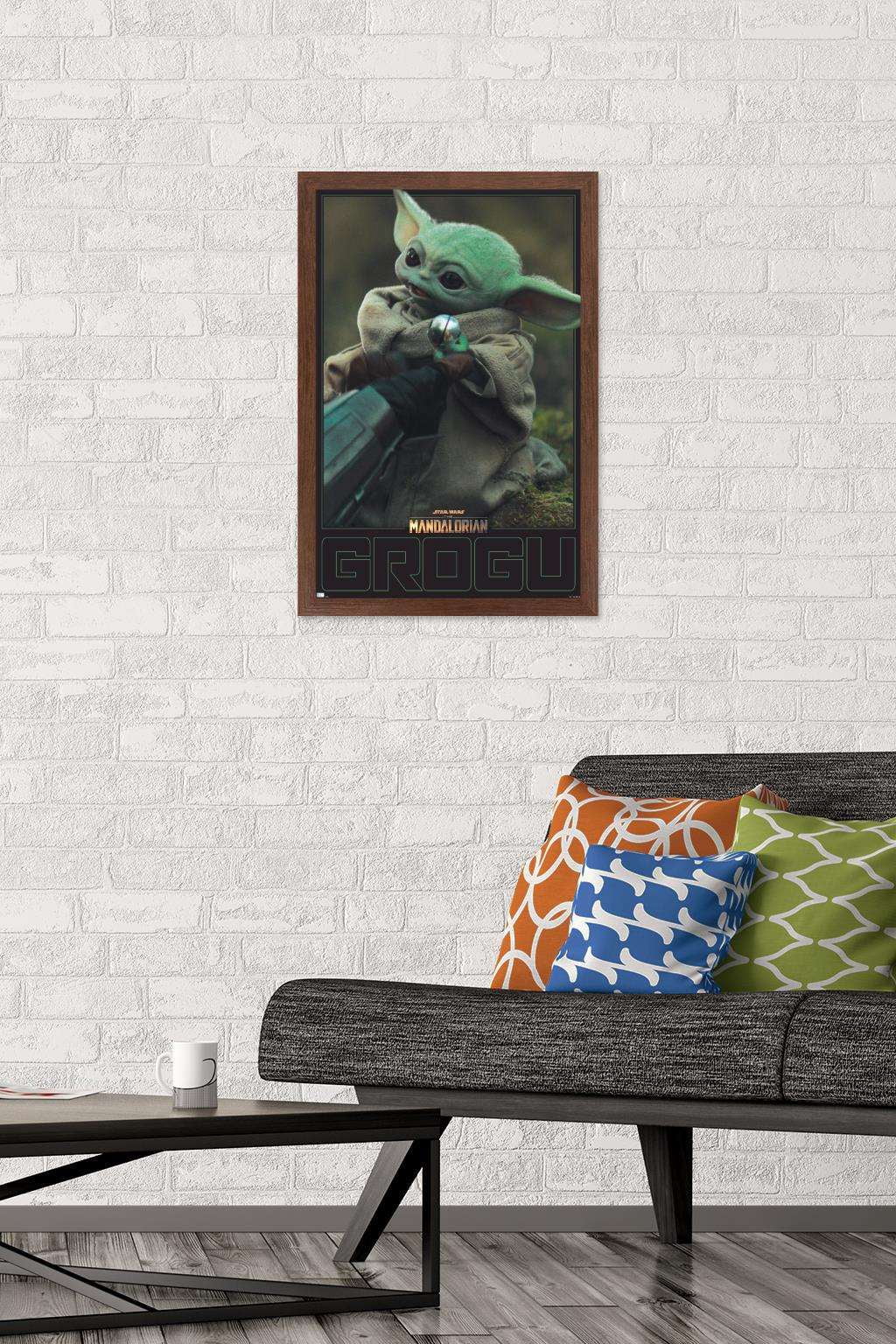 Star Wars The Mandalorian Season 2 - Grogu Wall Poster, 14.725" x 22.375", Framed