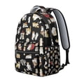thumbnail image 2 of Playful Cat Print Backpack for Women & Girls - Durable Waterproof Bookbag for College & School - Roomy Laptop Backpack with Side Pockets - Stylish Floral Cat Theme, 2 of 6