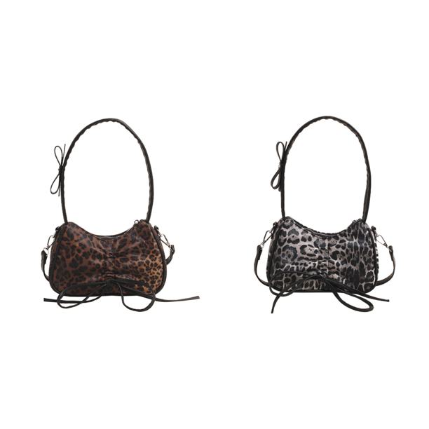 Bolso Tipo Cartera para Mujer Con PU Leopardo (marrón)