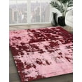 thumbnail image 2 of Ahgly Company Indoor Square Abstract Pastel Pink Abstract Area Rugs, 7' Square, 2 of 6