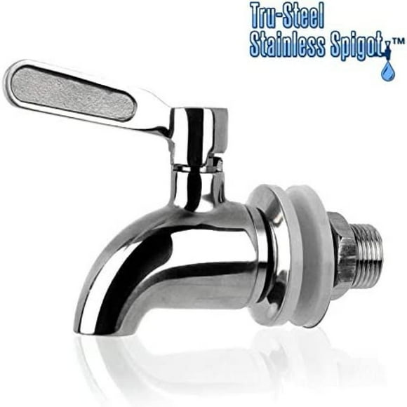 DEBGFS Robinet en Acier Inoxydable Tru-Steel - Compatible avec les Systèmes BERKEY Alexapure Pro Pro ProPur & Distributeurs de Boissons avec 58 Ouvertures