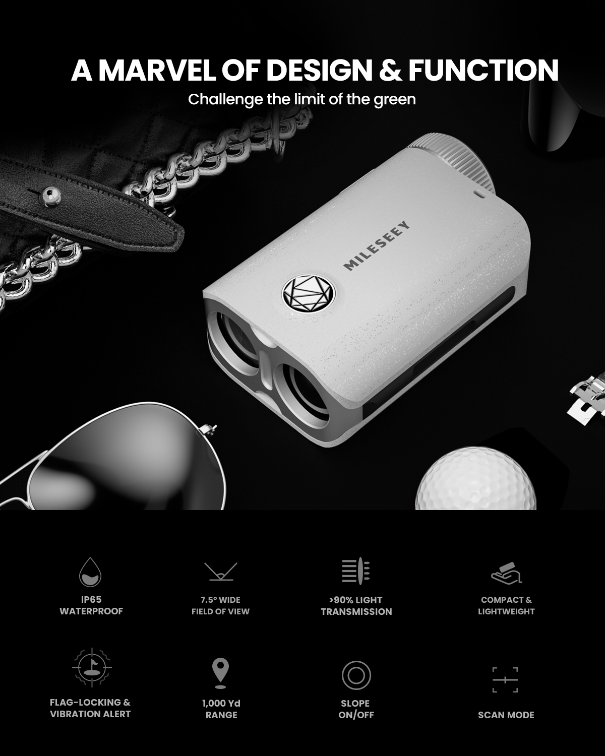 PF1 All-weather  Pocket Golf Rangefinder