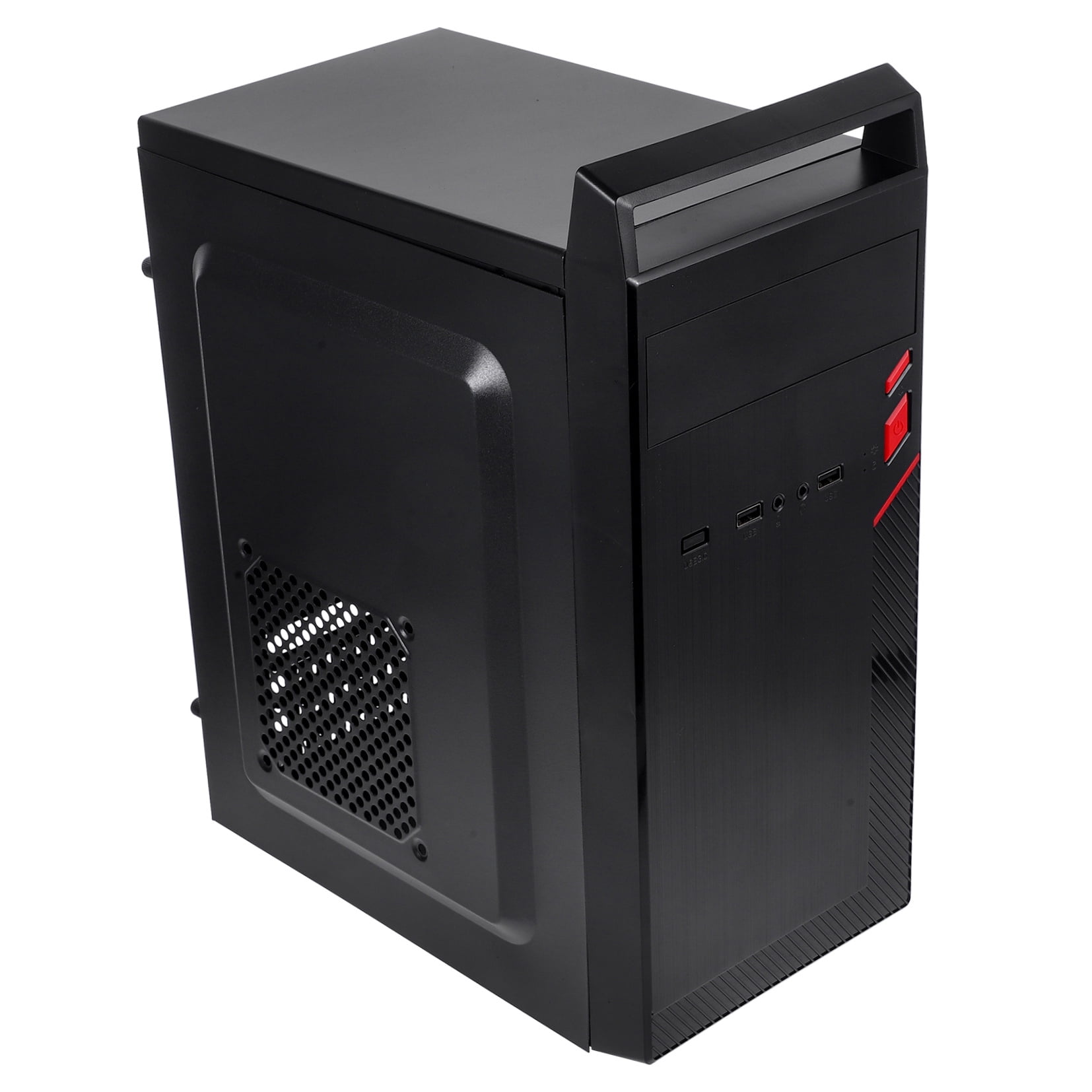 OUNONA Black PC Computer Case 1 Piece Computer Holder for Desktop Tower
