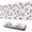 White Cow Heart, variant on Long Mouse Pads for Desk,White Cow Colorful Moo Pattern Desk Mats on Top Of Desks, Desk Mouse Pad Extra Large with 3mm Non-Slip Base and Stitched Edge for Gaming,Office,Work,Home 31.5"x11.8"