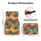 thumbnail image 5 of Balery Colorful Hawaii Palms Juego de 4 Alfombrillas para Auto, Revestimientos de Caucho Resistente, Diseño Antideslizante, 5 of 7