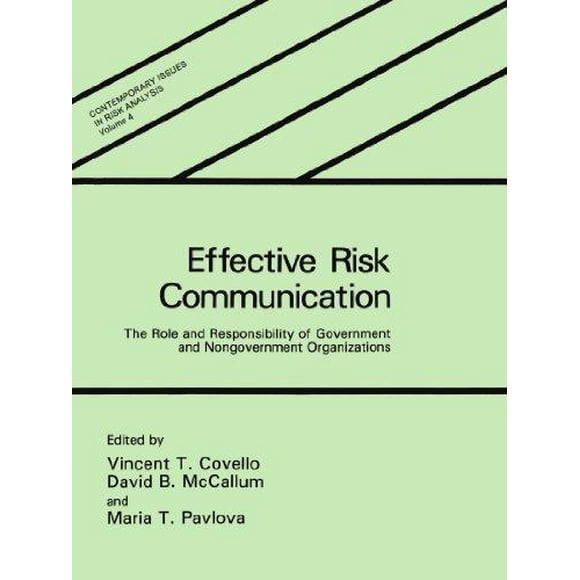 [ [ [ Efficace Communication des Risques,: le Rôle et la Responsabilité des Organisations Gouvernementales et Non Gouvernementales [ EFFECTIV