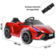 thumbnail image 5 of Montable Electrico para Niños Carro Deportivo Bluetooth Luz Led Control Remoto 12v - Rojo, 5 of 7