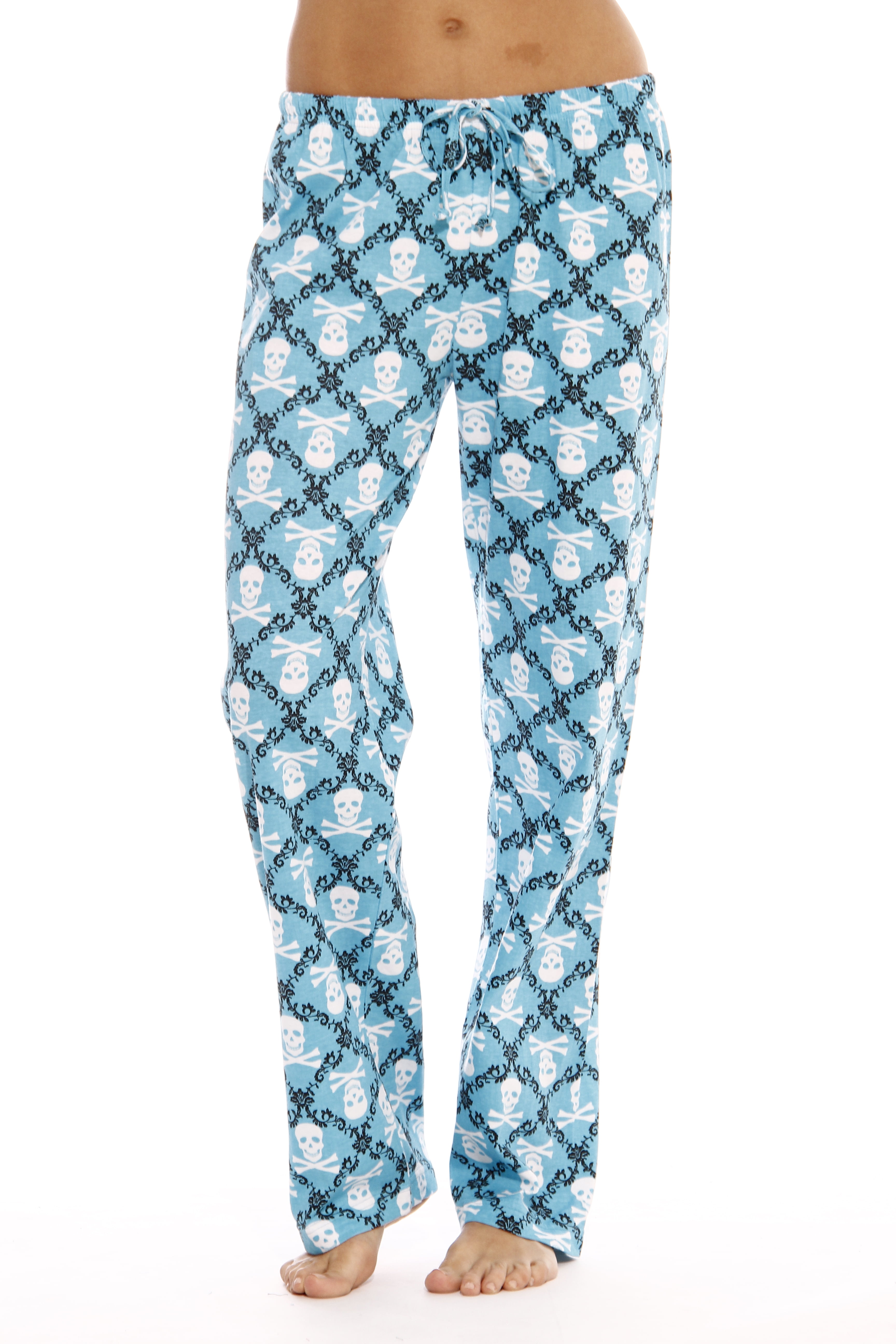 Women Pajama Pants / Sleepwear (Skulls Blue, 3X) - Walmart.com