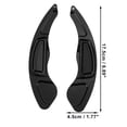 thumbnail image 4 of Unique Bargains 1 Pair Black Steering Wheel Shift Paddle Shifter Aluminum Alloy Extend Cover for Honda CRV 2009-2013, 4 of 6