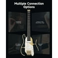 thumbnail image 2 of Donner HUSH X PRO Electric Guitar Kit - Smart Travel Guitar with Dozens of Preset Combinations, 7 Tone Sim Options, White-Luxe, 2 of 9