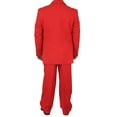 thumbnail image 5 of Stylish 2pc. Men's Regular Fit Dress Suit with 1 Free Pair of Socks - Red 42S, 5 of 6