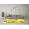 thumbnail image 3 of Ahgly Company Machine Washable Indoor Rectangle Abstract Yellow Modern Area Rugs, 8' x 10', 3 of 4