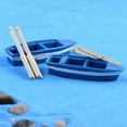 thumbnail image 6 of 1 SET Resin Craft Terrariums Dollhouse Accessories Fairy Garden Ornament Home Decorations Miniature Ship Boat Figurine Artificial Paddle TYPE 11, 6 of 8