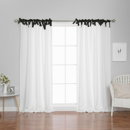 Best Home Fashion Oxford Tie Top Curtains
