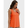thumbnail image 3 of Womens Tank Tops V Neck Summer Trendy Casual Loose Fit Flowy Sleeveless Shirts, 3 of 6