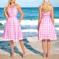 thumbnail image 3 of Vestido Vestido de columpio con corsé para mujer, sin espalda, con cordones, ropa de fiesta vintage (perla XL rosa) Cgtredaw Rosa T XL para Mujer, 3 of 6