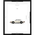thumbnail image 5 of Art.com Porsche 911E 1968 White Art Print by Mark Rogan, Black Frame Wall Art, 17" x 21", 5 of 5