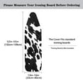 thumbnail image 5 of Kuiaobaty Anti-Slip Ironing Board Cover with Elastic Edge & Adjustable Hook and Loop Straps, Polyester Spandex Fabric Easy Installation, Cow Print Black White, 5 of 5