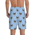 thumbnail image 5 of Salouo Corgi Dog Pattern Men's Sleep Pajama Shorts,Pajama Bottoms Elastic Waistband Sleep Pajama Short PJ Shorts for Men -Medium, 5 of 6