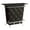 Black, variant on Contemporary Style Leatherette Padded Bar Table With Button Tufting, Black