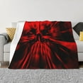 thumbnail image 1 of Fotbe The Red Head Skull Manta de Franela con Estampado, Manta Ultrasuave para Cama, Sofá, Auto, Hipoalergénica y Antibolitas-40"x30", 1 of 6