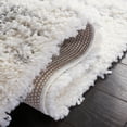 thumbnail image 6 of SAFAVIEH Fontana Shag Danny Abstract Plush Area Rug, Ivory/Grey, 6'7" x 9', 6 of 9