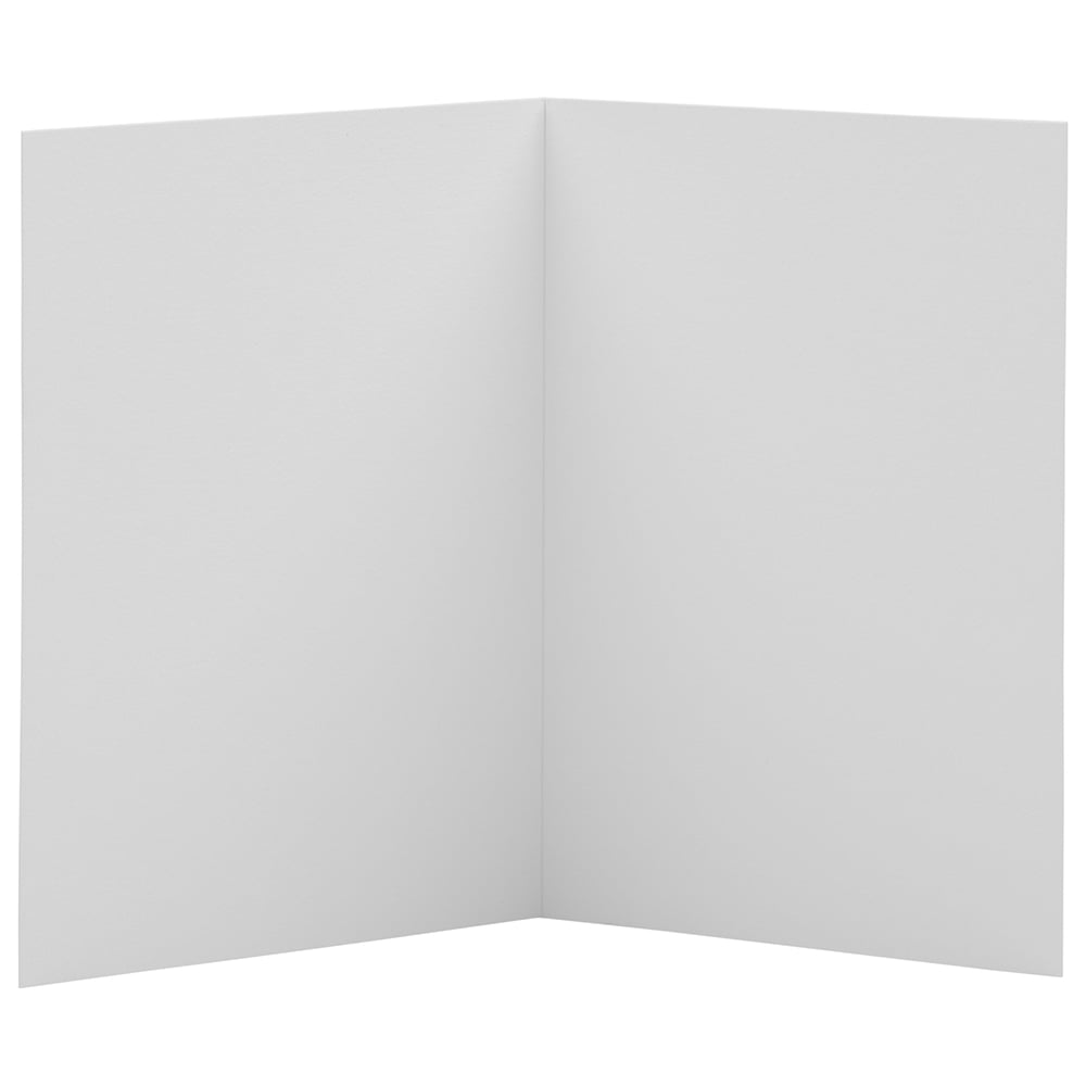 JAM Paper Foldover Cards, 4 3/8 x 5 7/16, White, 100/Pack