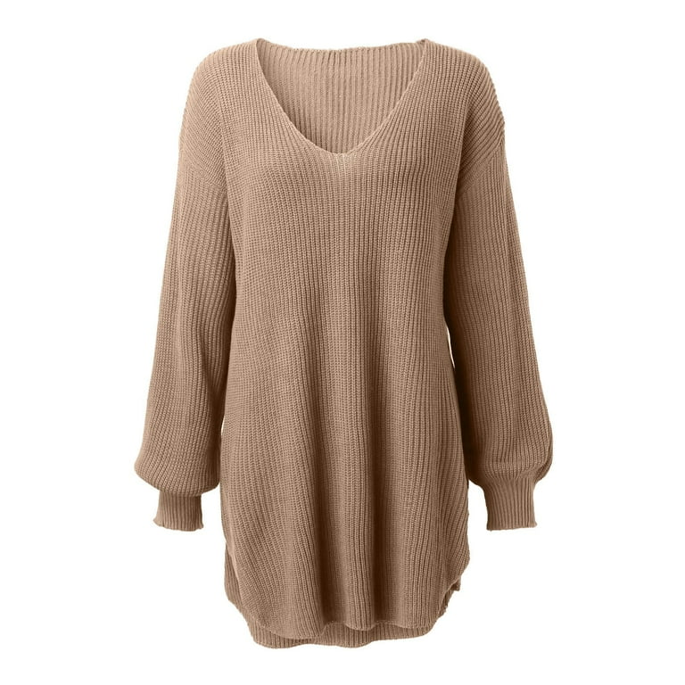 Oversized v neck jumper best sale