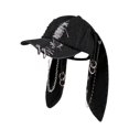 thumbnail image 1 of Gorra de béisbol con orejas de animal, regalo, gorra vaquera ajustable para deportes, baile y actividades al aire libre. Orejas de conejo negras, 1 of 8
