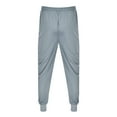 thumbnail image 4 of JTieacloth Mens Big and Tall Pants Men's Pants With Deep Pockets Loose Fit Casual Mesh Drawstring Jogging Trousers For Running Workout Training Basketball Gray, 4 of 6