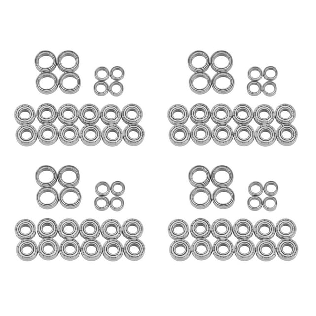 Kit de Rodamiento de Bolas de 80 Piezas para Tamiya TT01 TT-01 TT01D TT01E TT01R DF02 1/10 RC Piezas de Mejora de Coche