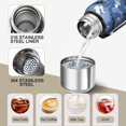 thumbnail image 3 of Camouflage 20oz Stainless Steel Thermal Bottle with Tea Filter and Cup Lid, Vacuum Insulated Coffee Mug with 316L Inner Liner, Leakproof Travel Thermos for Office, Commute & Outdoor, 3 of 6