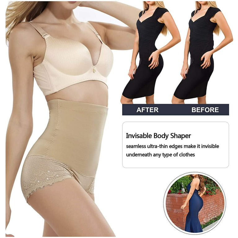 Buy ELEG & STILANCE Tummy Tucker Women Shapewear With Anti Rolling Wired  High Waist Seamless Highly Comfortable Elastic Stretchable Belly Shaper  Dress Thigh Slimming Underwear Body Stomach Hips Shaper at