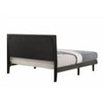 thumbnail image 4 of Valdemar Brown Fabric & Weathered Gray Finish Queen Bed, 4 of 5