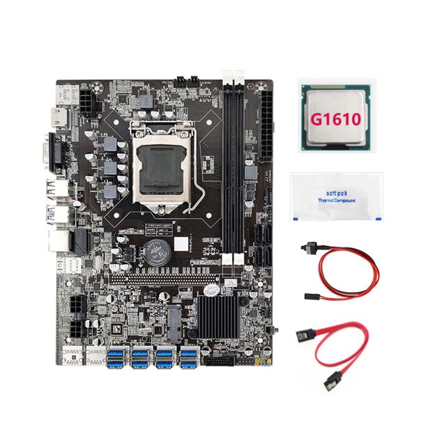 B75 Minería en la placa base 16 g Capacidad de memoria máxima fácil de usar B75 PC Accesorio Resado de repuesto B75 PC para hogar para hogar Inevent EL022931-00B