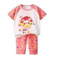 thumbnail image 6 of Gubotare Boys Summer Pajamas Shorts Set Little Boy Pajama Set Cotton Sleepwear Short Sleeve Pjs Size 9-10 (Purple,9-10 Years), 6 of 6