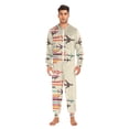 thumbnail image 3 of FORMRS Onesies Pajama for Adults Unisex Hoodie Winter Jumpsuit One Piece Sleepwear, Sizes S-2XL, Flying Planes, 3 of 7